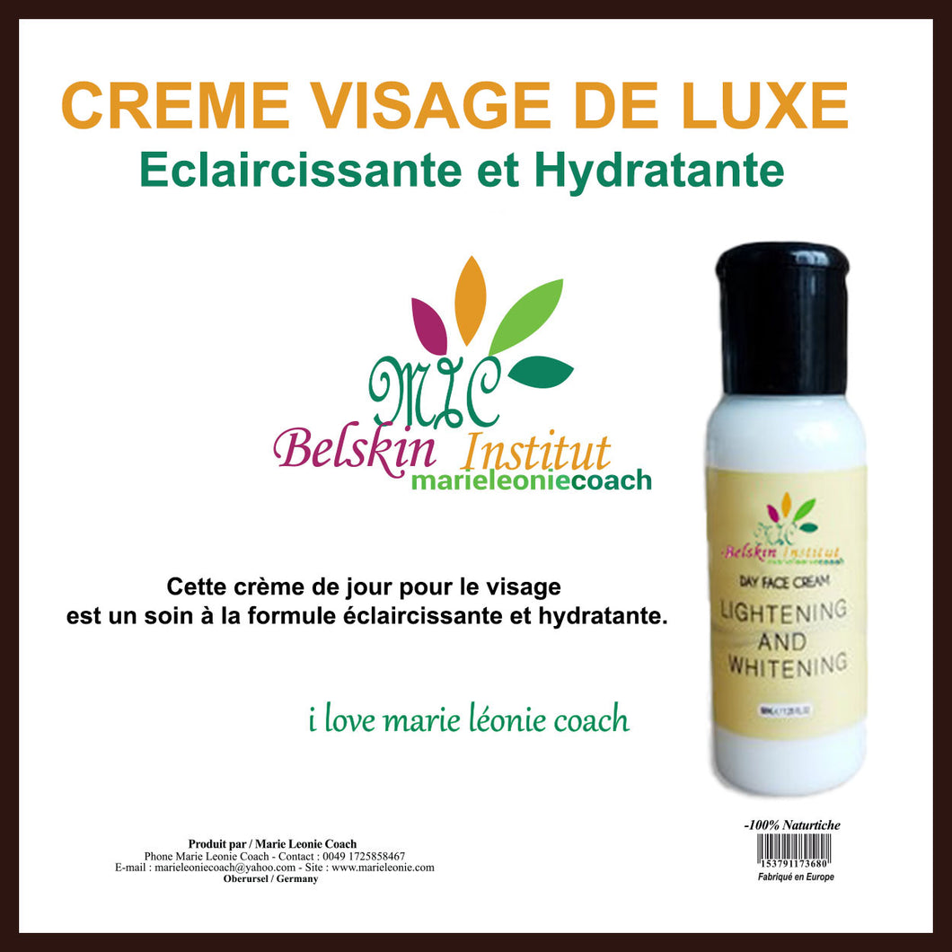 Crème Visage De Luxe : Eclaircissante Et Hydratante
