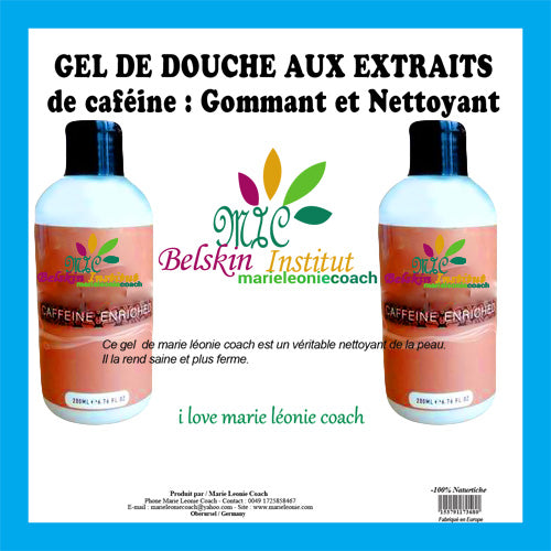 Gel De Douche Aux Extraits De Caféine : Gommant Et Nettoyant