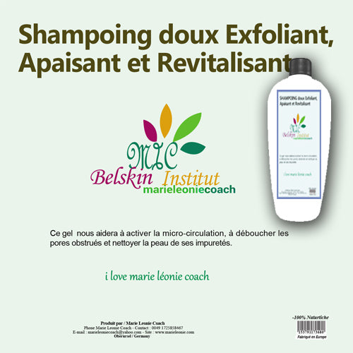 Shampoing Doux Exfoliant Apaisant et Ravitalisant