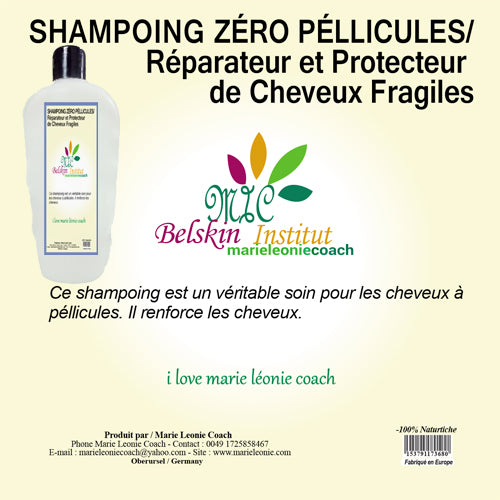 Schampoing Zero Pellicules /réparateur Et Protecteur De Cheveux Fragiles