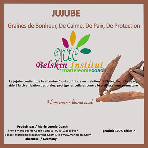 Graines de Bonheur,De Calme  De Paix, De Protection :Produit AFRICAIN :Jujube